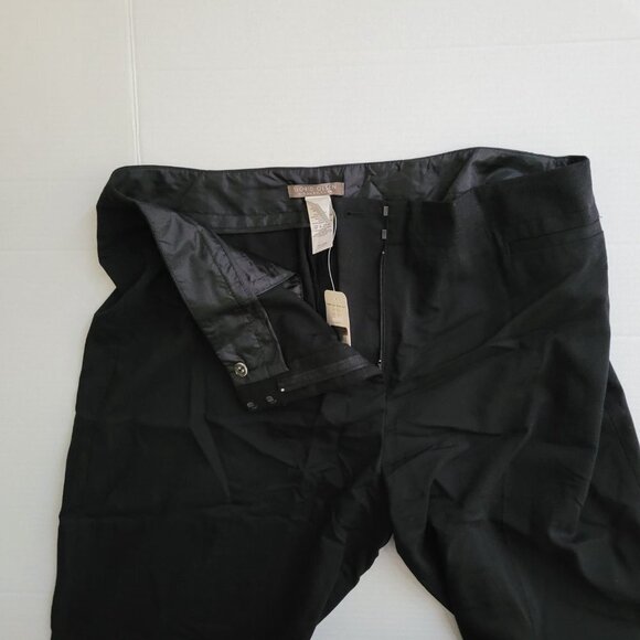 Sigrid Olsen pants wide leg trousers high waist black plus size 16 neutral new - Picture 12 of 16